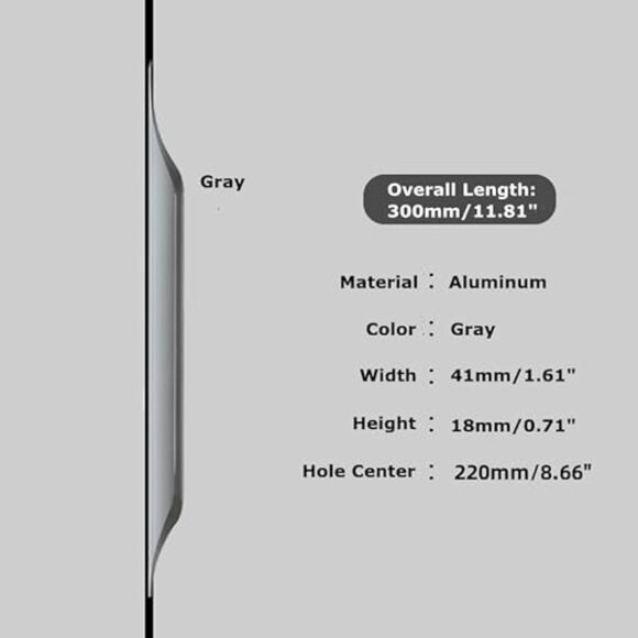 5 Pack Finger Pulls for Cabinets Concealed Handle Home Kitchen Door Drawer GOLD - Picture 7 of 7